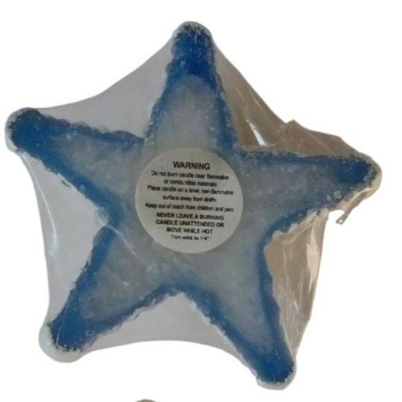Starfish Shaped Floating Candle New Wrapped Wax Shell Tropical Pool Party lot 3 - Picture 4 of 6